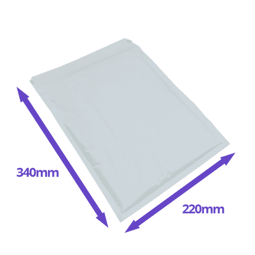 AirPro Bubble Lined Envelopes - Size F/6 - 220x340mm - Available In White