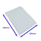 White Padded Envelopes / Mailers - 220x340mm