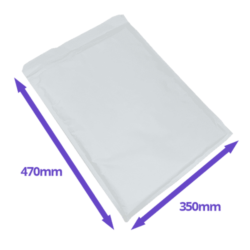 AirPro Bubble Lined Envelopes - Size K/10 - 350x470mm - Available In White