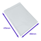 White Padded Envelopes / Mailers - 350x470mm