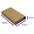 Book Wrap Mailers - 280x210x70mm