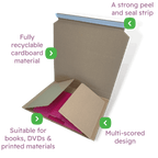Book Wrap Mailers - 312x250x70mm