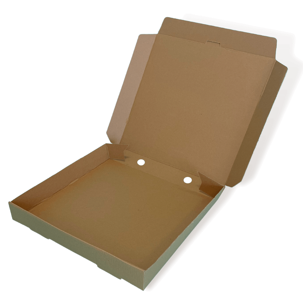 Brown 7" (Inch) Takeaway Pizza Box - 188x188xx46mm