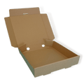 Brown 9" (Inch) Takeaway Pizza Box - 229x229x38mm