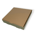 Brown 9" (Inch) Takeaway Pizza Box - 229x229x38mm
