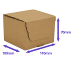 Brown E-Commerce Postal Box - 110x100x70mm