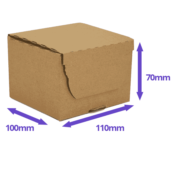 Brown E-Commerce Postal Box - 110x100x70mm