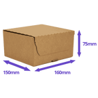 Brown E-Commerce Postal Box - 160x150x75mm