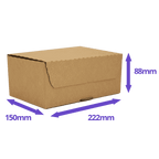 Brown E-Commerce Postal Box - 222x150x88mm