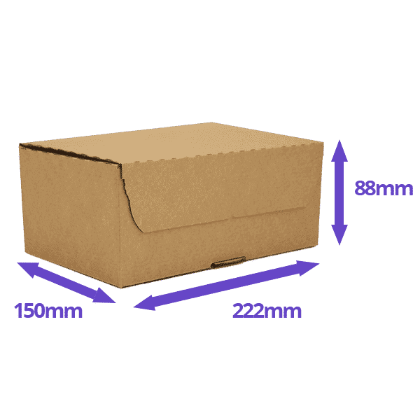 Brown E-Commerce Postal Box - 222x150x88mm