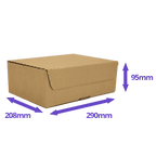 Brown E-Commerce Postal Box - 290x208x95mm