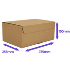 Brown E-Commerce Postal Box - 375x255x150mm