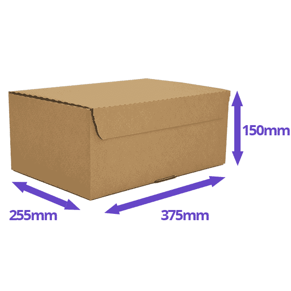 Brown E-Commerce Postal Box - 375x255x150mm