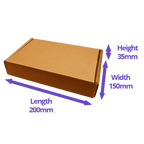 Brown FlexHold™ Boxes - 200x150x35mm