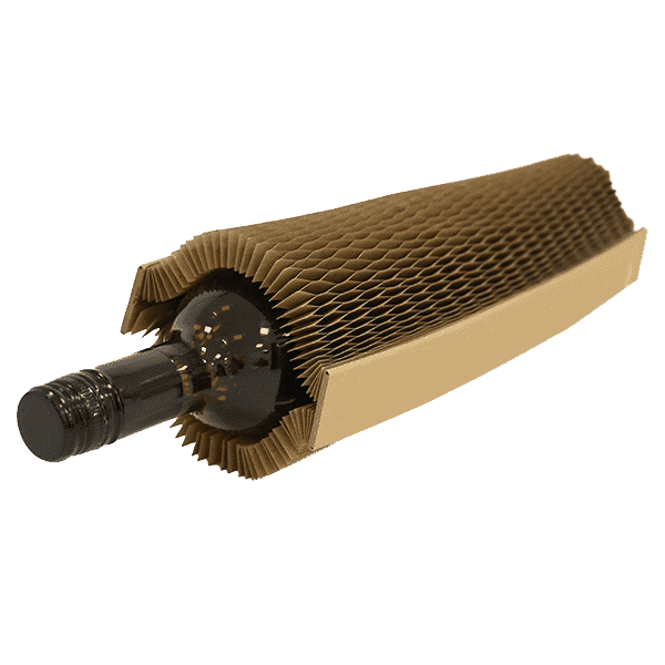 Single Bottle Flexi-Hex Bottle Sleeve Kit – Includes Flexi-Hex Bottle Sleeve & Brown Postal Boxes