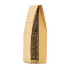 Single Bottle Brown Pinch Top Box - 120x120x395mm