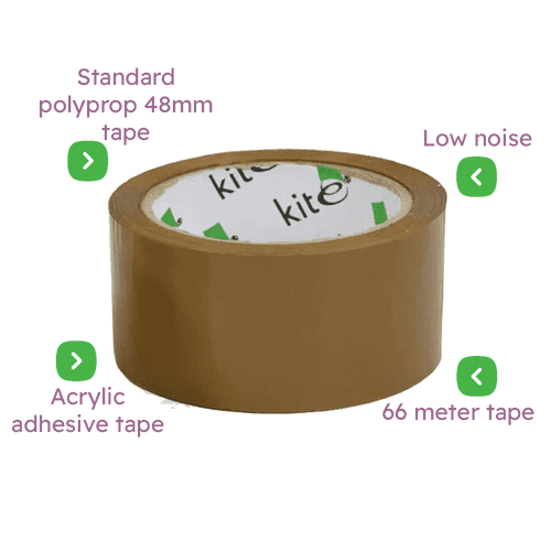 Brown Packing Parcel Tape - 48mmx66m