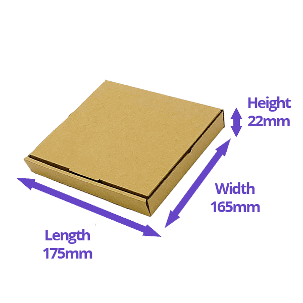 Brown PiP Large Letter Postal Box - 175x165x22mm