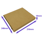 Brown PiP Large Letter Postal Box - 240x210x19mm