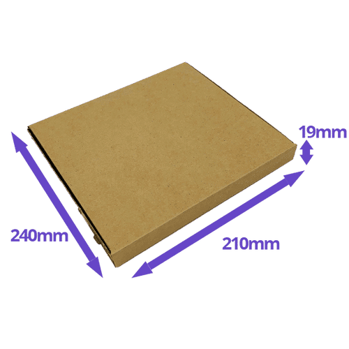Brown PiP Large Letter Postal Box - 240x210x19mm