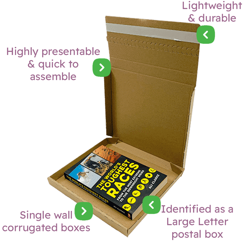 Brown PiP Large Letter Postal Box - 220x190x19mm