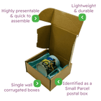 Brown PiP Small Parcel Postal Box - 160x150x75mm