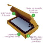 Brown PiP Small Parcel Postal Box - 180x120x30mm