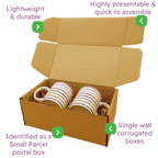 Brown PiP Small Parcel Postal Box - 250x150x100mm