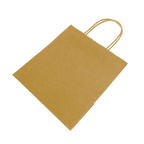 Brown Twist Handle Paper Carrier Bags - 190x80x210mm