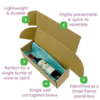 Single Bottle Air Packaging Kit - Includes Air Cushioning Bags, Brown Postal Boxes & Hand Pump