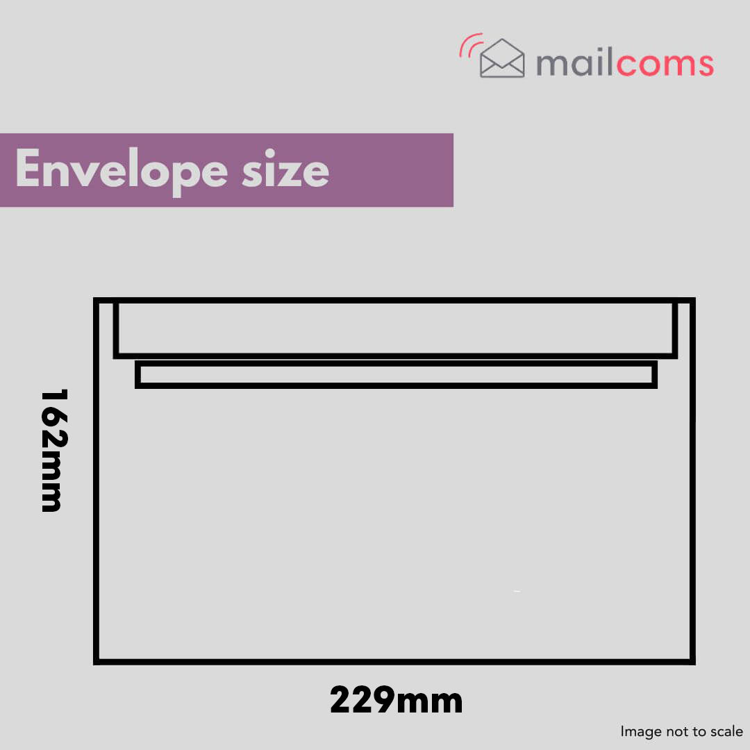 White C5 Non Windowed Self Seal Envelopes (162mm x 229mm)