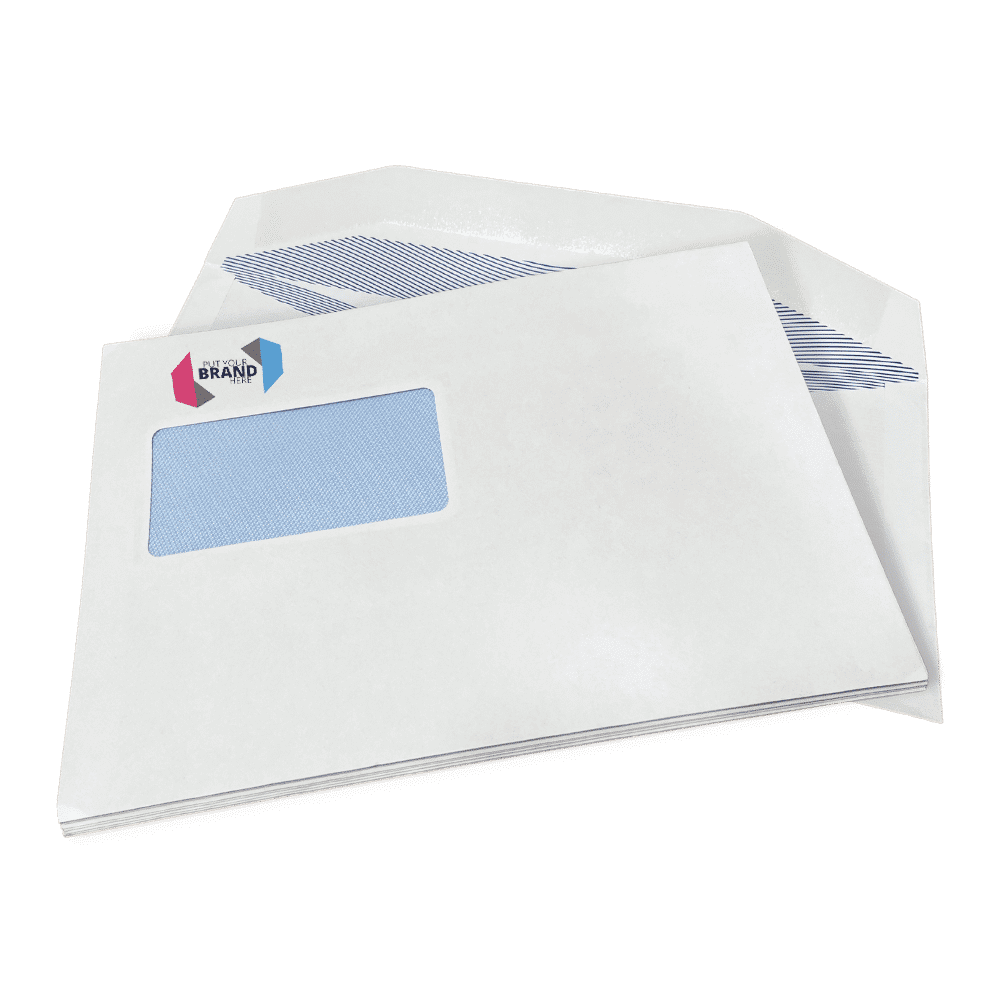 Custom Franking Logo for C5+ High Windowed Folding Inserting Machine Envelopes (162mm x 235mm) - Box of 500
