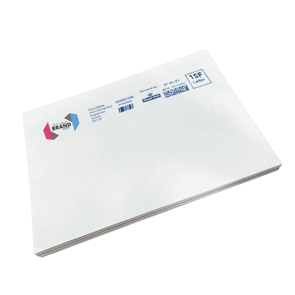 Custom Franking Logo for C5+ Non Windowed Folding Inserting Machine Envelopes (162mm x 235mm) - Box of 500