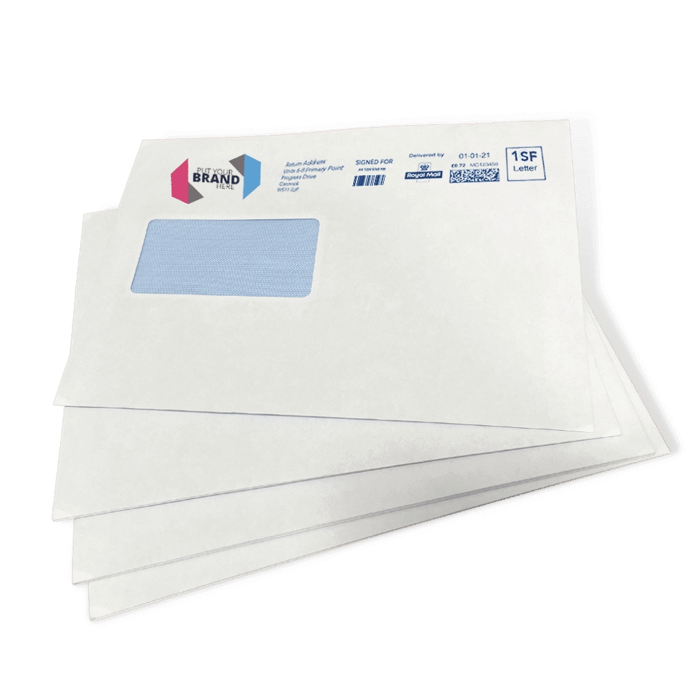 Custom Franking Logo for C5+ Windowed Folding Inserting Machine Envelopes (162mm x 235mm) - Box of 500