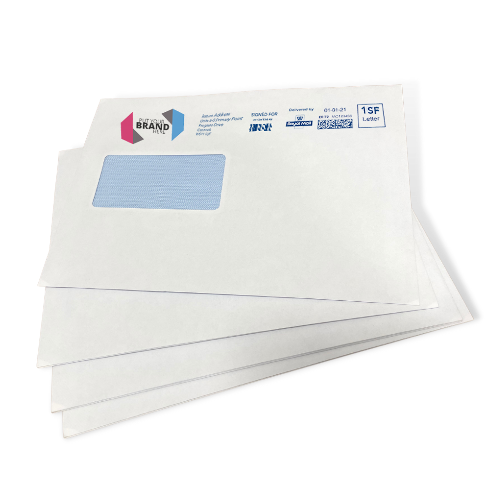 Custom Franking Logo for C5 Windowed Gummed Envelopes (162mm x 229mm)