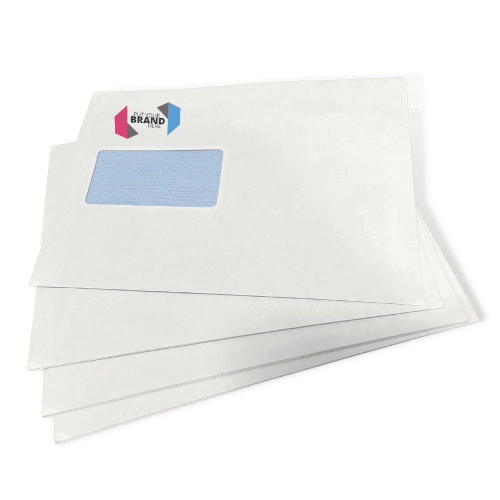 Custom Franking Logo for C5 Windowed Self Seal Envelopes (162mm x 229mm) - Box of 500