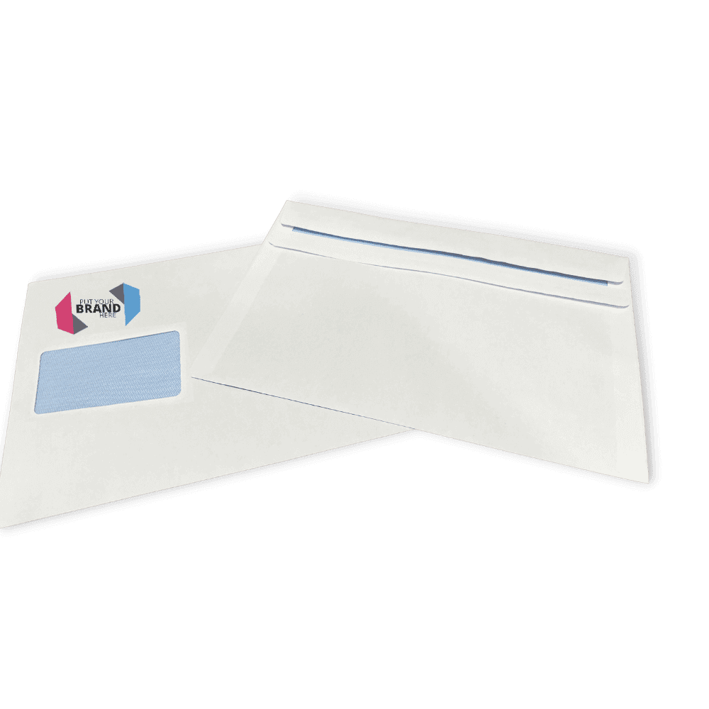 Custom Franking Logo for C5 Windowed Self Seal Envelopes (162mm x 229mm) - Box of 500