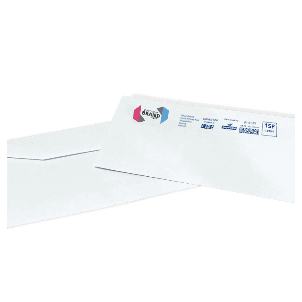 Custom Franking Logo for DL+ Non Windowed Folding Inserting Machine Envelopes (114mm x 235mm) - Box of 1000