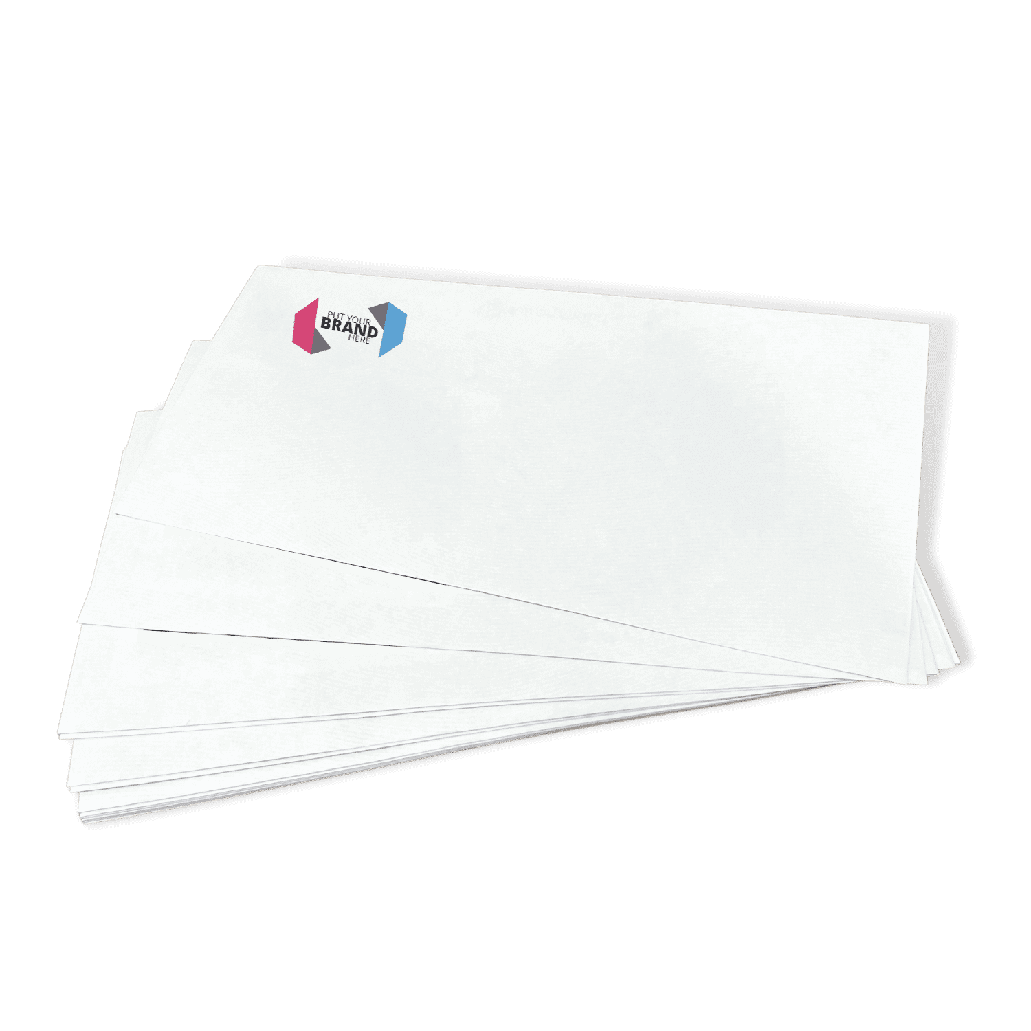 Custom Franking Logo for DL Non-Windowed Self Seal Envelopes (110mm x 220mm) - Box of 1000