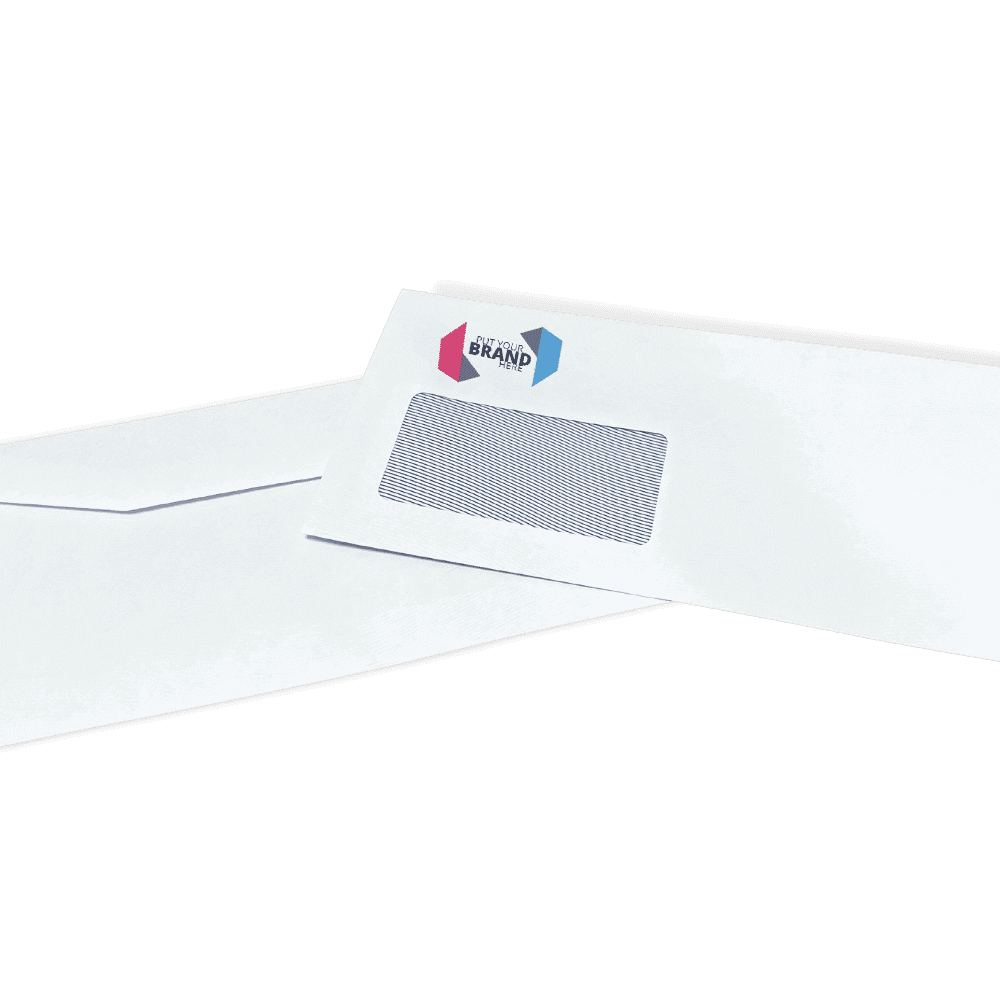 Custom Franking Logo for DL+ Windowed Folding Inserting Machine Envelopes (114mm x 235mm) - Box of 1000
