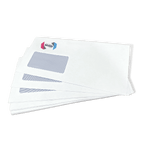 Custom Franking Logo for DL Windowed Self Seal Envelopes (110mm x 220mm) - Box of 1000