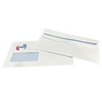 Custom Franking Logo for DL Windowed Self Seal Envelopes (110mm x 220mm) - Box of 1000