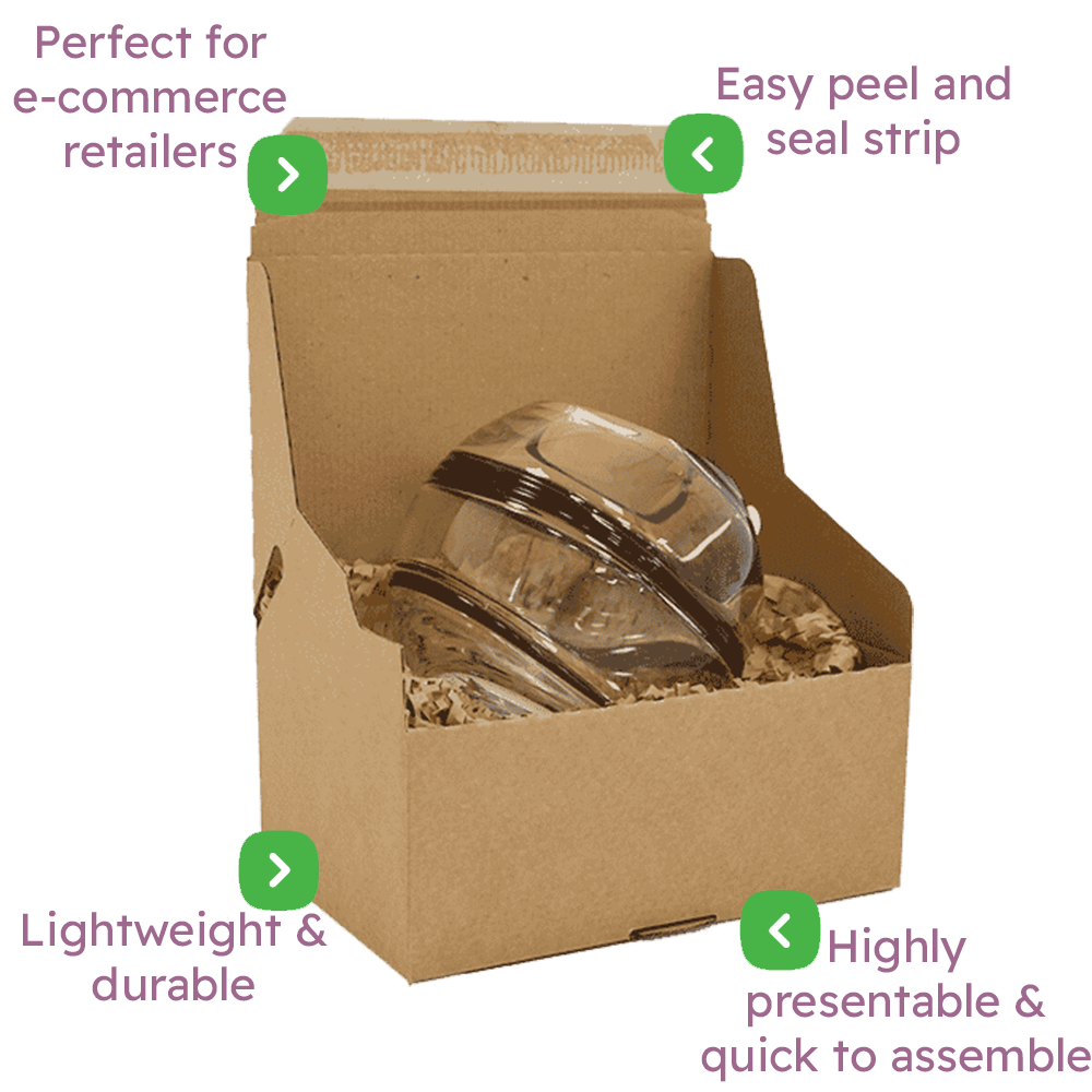 Brown E-Commerce Postal Box - 222x150x88mm