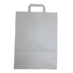 Extra Large White Tape Handle Paper Carrier Bags - 305x127x406mm