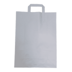 Extra Large White Tape Handle Paper Carrier Bags - 305x127x406mm