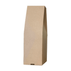 Single Bottle Brown Pinch Top Box - 120x120x395mm