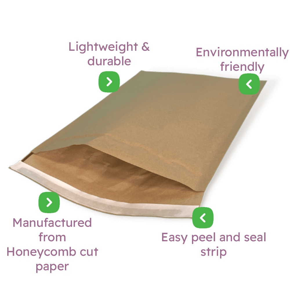 Honeycomb Padded Envelopes / Mailers - 180x265mm
