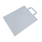 Large White Tape Handle Paper Carrier Bags - 254x140x295mm
