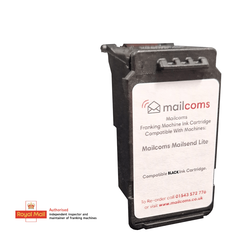 Mailcoms SendPro Mailstation & Mailsend Lite Black Ink Cartridge