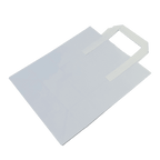 Medium White Tape Handle Paper Carrier Bags - 218x120x270mm